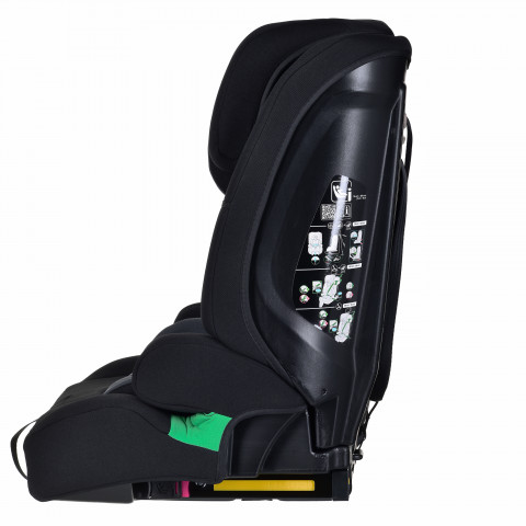 Kinderkraft fotel SAFETY FIX 2 i-Size 9-36kg Czarny 5VAT - Galeria zdjęcie 3
