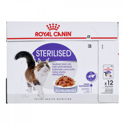 ROYAL CANIN FHN Sterilised w galaretce - mokra karma dla kota dorosłego - 12x85g - Galeria zdjęcie 3