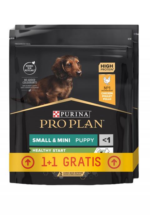 PURINA Healthy Start Small & Mini Puppy Kurczak - sucha karma dla psa - 700g + 700g - Galeria zdjęcie 1