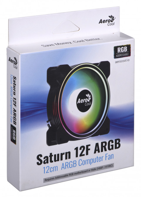 Wentylator AEROCOOL PGS SATURN 12F ARGB 6P (120mm) - Galeria zdjęcie 2