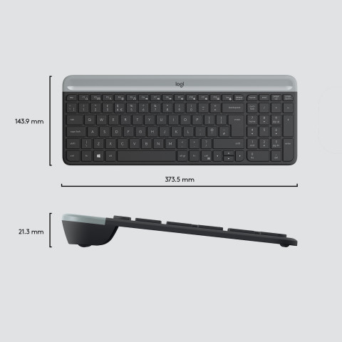 Wireless Keyboard and Mouse Combo MK470 GRAPHITE - Galeria zdjęcie 6