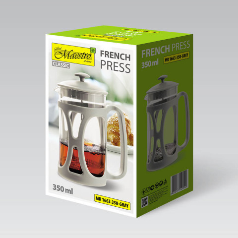 Prasa francuska MAESTRO 350ML MR-1663-350-GRAY - Galeria zdjęcie 5