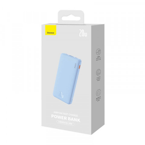 BASEUS POWERBANK AIRPOW 10000MAH 20W (NIEBIESKI) - Galeria zdjęcie 8