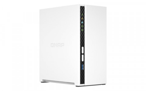 Qnap TS-233, Tower, 2 x 2.5"/3.5" SATA, ARM 2.0GHz Quad core, 2GB, 1 x 1GbE, External adapter (PSU) - Galeria zdjęcie 2