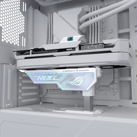 Uchwyt na kartę ASUS XH01 ROG HERCULX WHITE (90DA0023-B09000) - Galeria zdjęcie 9