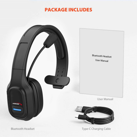 AUDIOCORE SŁUCHAWKI BLUETOOTH CALL CENTER AC864 - Galeria zdjęcie 8