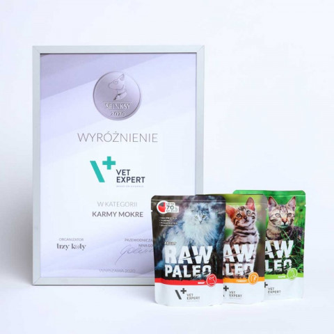 VETEXPERT Raw Paleo Adult Cat Indyk - mokra karma dla kota - 100g - Galeria zdjęcie 3