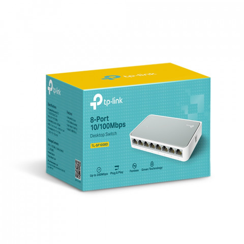 Switch TP-LINK TL-SF1008D 8xRJ45 10/100 DESKTOP - Galeria zdjęcie 3