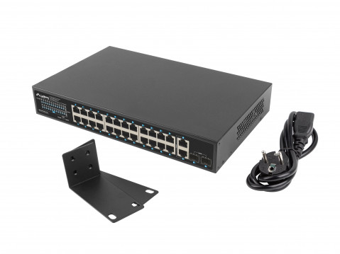 LANBERG SWITCH POE+ 24X 1GB POE+/2X GB/2X SFP 250W - Galeria zdjęcie 1