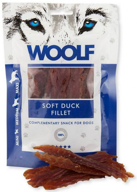 WOOLF Soft Duck Fillet filet z kaczki - przysmak dla psa - 100 g - Galeria zdjęcie 1