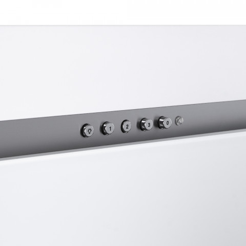 Okap AKPO WK-4 NERO LINE 2.0 50 BIAŁY T300 Liniowy LED/Siłownik - Galeria zdjęcie 5