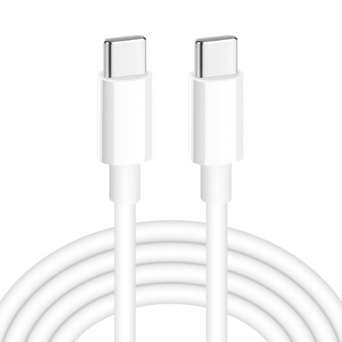 IBOX KABEL IKUTCS1W USB-C 60W SILICON 1M WHITE - Galeria zdjęcie 1