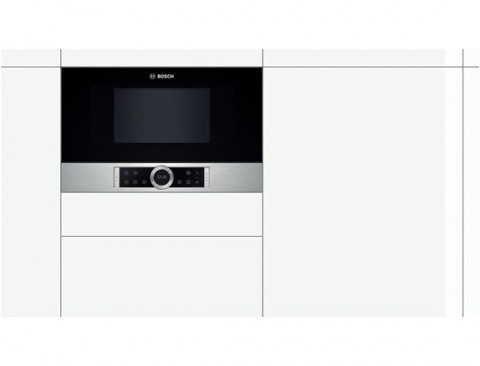 Kuchenka mikrofalowa Bosch BFR634GS1 (900W/Stal szlachetna) - Galeria zdjęcie 4