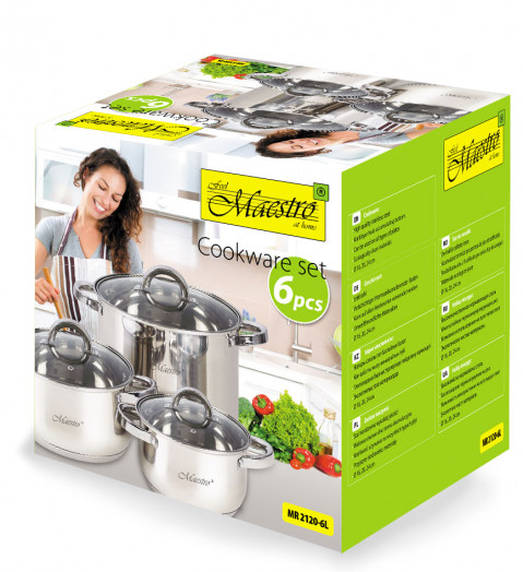 Zestaw garnków MAESTRO MR-2120-6L 6 elementów - Galeria zdjęcie 6