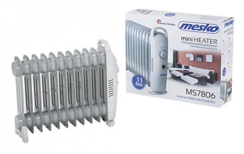 Grzejnik olejowy MESKO MS 7806 (1200W Biały) - Galeria zdjęcie 5