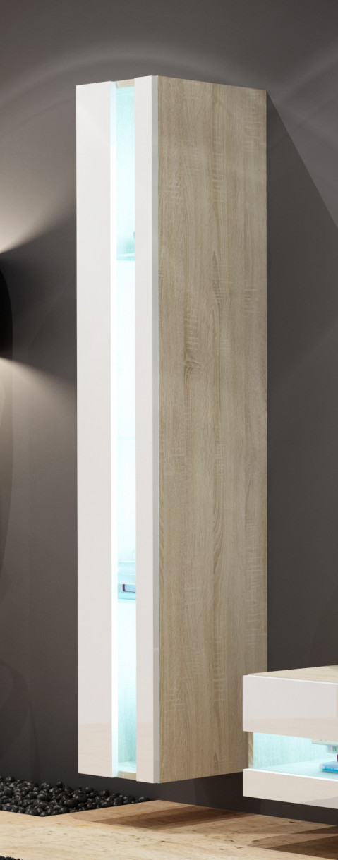 Zestaw meblowy VIGO NEW 12 sonoma/biały połysk - Galeria zdjęcie 3