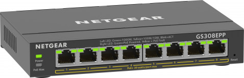 Switch Netgear GS308EPP-100PES 8p PoE 123W (PoE+: 8p) Unmanaged Gigabit - Galeria zdjęcie 4