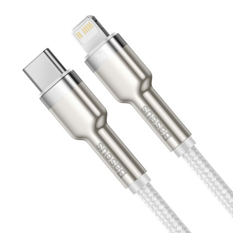 BASEUS KABEL USB-C LIGHTNING CAFULE PD 1M BIAŁY - Galeria zdjęcie 2