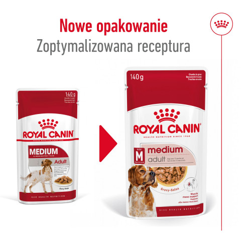 ROYAL CANIN SHN Medium Adult w sosie - mokra karma dla psa dorosłego - 10x140 g - Galeria zdjęcie 12