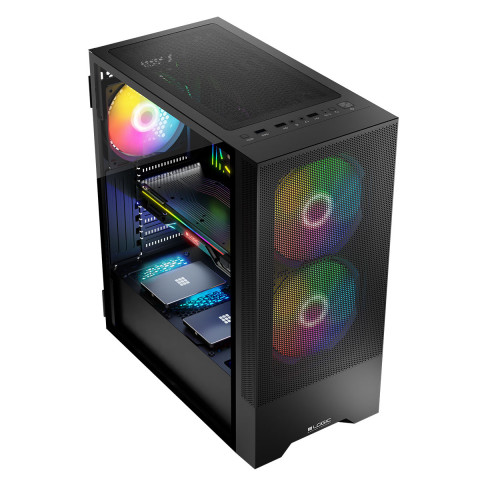 LOGIC OBUDOWA ARYA ARGB MIDI USB 3.0 BLACK - Galeria zdjęcie 5