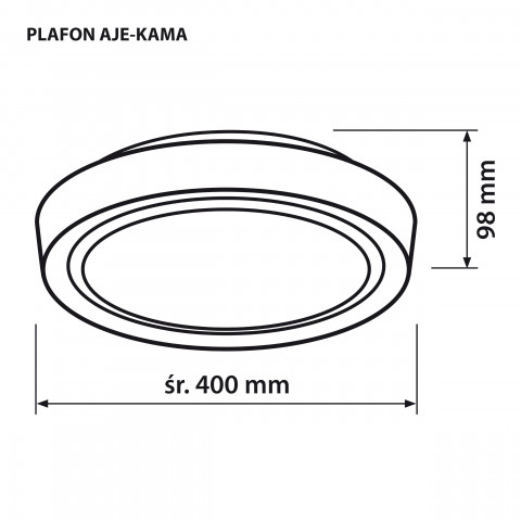 Plafon LED Activejet AJE-KAMA 24W - Galeria zdjęcie 7