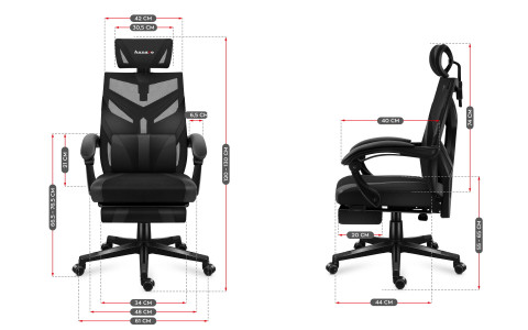 Fotel gamingowy Huzaro Combat 5.0 Black - Galeria zdjęcie 9