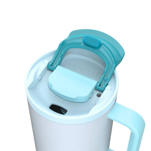 Kubek termiczny z teleskopową słomką Kambukka Rio Tumbler 950ml Frosty Coconut - Galeria zdjęcie 4