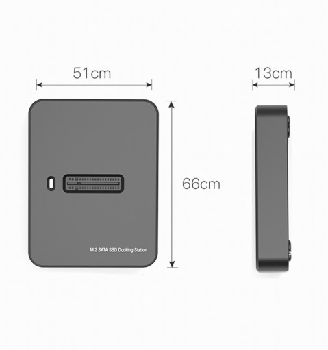 GEMBIRD STACJA DOKUJĄCA M.2 SATA I NVME SSD CZARNA - Galeria zdjęcie 3