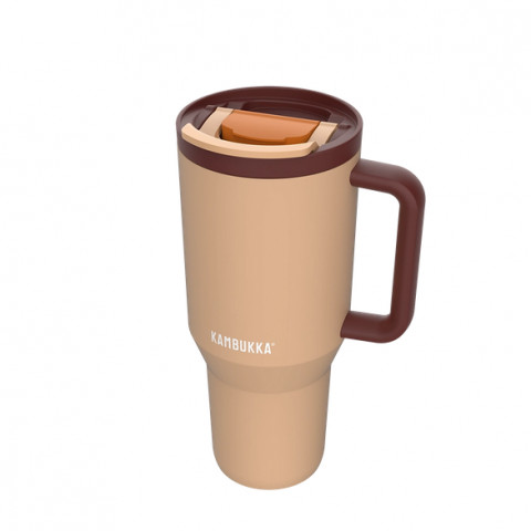 Kubek termiczny z teleskopową słomką Kambukka Rio Tumbler 950ml Almond Dream - Galeria zdjęcie 3