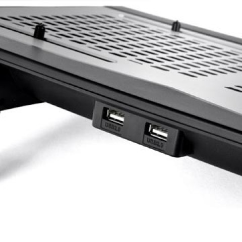 Podkładka chłodząca do laptopa Thermaltake Massive TM (10~17", 2x120mm Fan) aluminium - Galeria zdjęcie 7