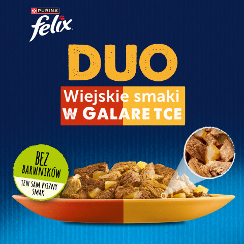 FELIX Fantastic Duo Mięso - mokra karma dla kota - 4x85g - Galeria zdjęcie 3