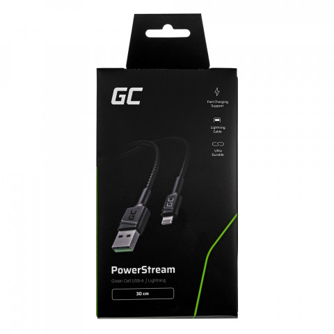 GREEN CELL KABEL KABGC24 USB - LIGHTNING 0,3M - Galeria zdjęcie 4