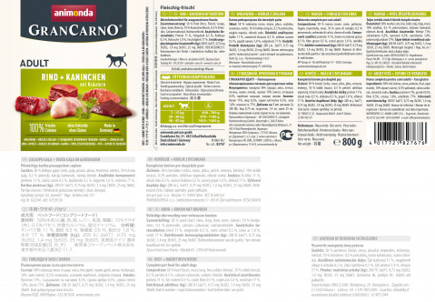ANIMONDA Grancarno Adult MIX SMAKÓW - mokra karma dla psa - 12x800g - Galeria zdjęcie 10