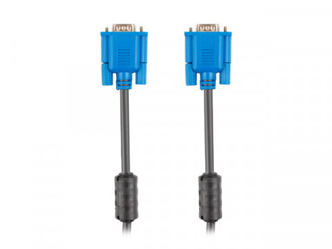LANBERG KABEL VGA M/M 5M 15PIN FERRYT CZARNY - Galeria zdjęcie 2