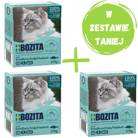 BOZITA Łupacz w galaretce - mokra karma dla kota - 2x370g + GRATIS - Galeria zdjęcie 1