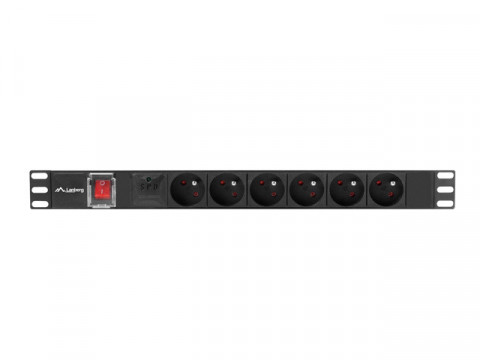 LANBERG LISTWA ZAS. RACK 19" (1U, 16A, 6X 230V PL) - Galeria zdjęcie 2