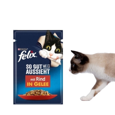 PURINA Felix MIX Smaków - mokra karma dla kota - 120x85 g - Galeria zdjęcie 6