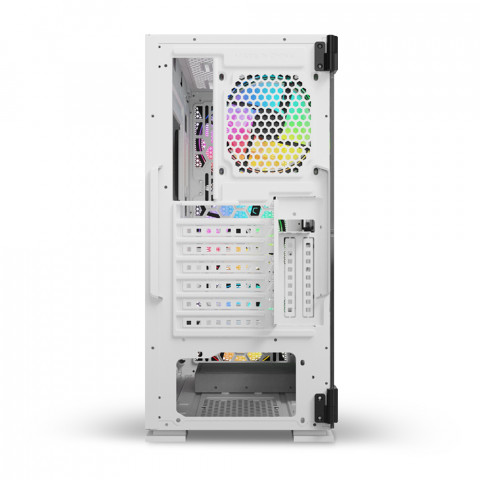 SAVIO OBUDOWA KOMPUTEROWA RAPTOR WHITE X1 ARGB - Galeria zdjęcie 2