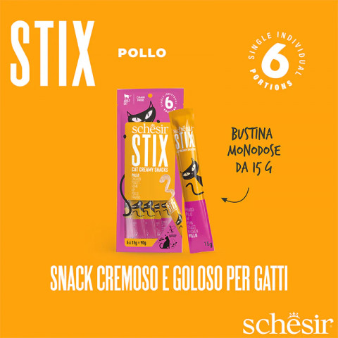 SCHESIR STIX TREATS Kurczak 6x15g - Galeria zdjęcie 6