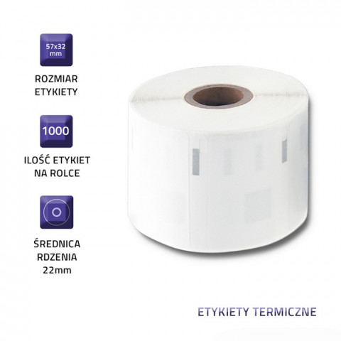 QOLTEC ETYKIETY DO DYMO LW-11354 - Galeria zdjęcie 2