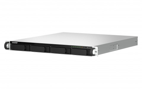Qnap TS-464U-8G, 1U, 4 x 2.5"/3.5" SATA , Intel Celeron N5105/N5095 4C/4T, 8GB RAM onboard (not expandable), 2 x 2.5GbE, Single PSU (not upgradeable to RP) - Galeria zdjęcie 4