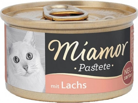 MIAMOR Pasztet mięsny dla kota łosoś 85g - Galeria zdjęcie 1