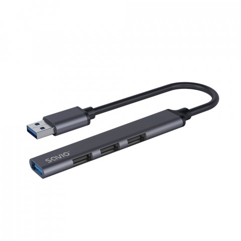 SAVIO HUB USB-A - 3X USB-A 2.0, 1X USB-A 3.0 AK-70 - Galeria zdjęcie 4