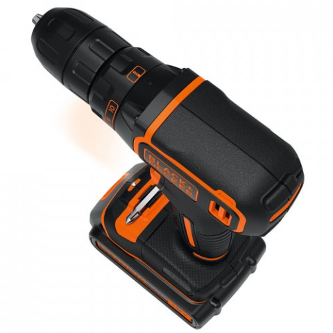 Wiertarko-wkrętarka 18V CDC18BAFC-QW BLACK+DECKER - Galeria zdjęcie 2