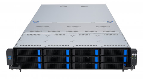 Platforma Asus Rack (2U) RS720A-E12-RS12 AMD Epyc 9004 (8x NVMe, 4x SATA/SAS, 2xM.2, 4xGPU, 2x10Gbe, IPMI, 1+1 2600W) - Galeria zdjęcie 4