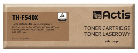 Actis TH-F540X Toner do drukarki HP, Zamiennik HP 203X HP203X CF540X; Standard; 3200 stron; czarny. - Galeria zdjęcie 1