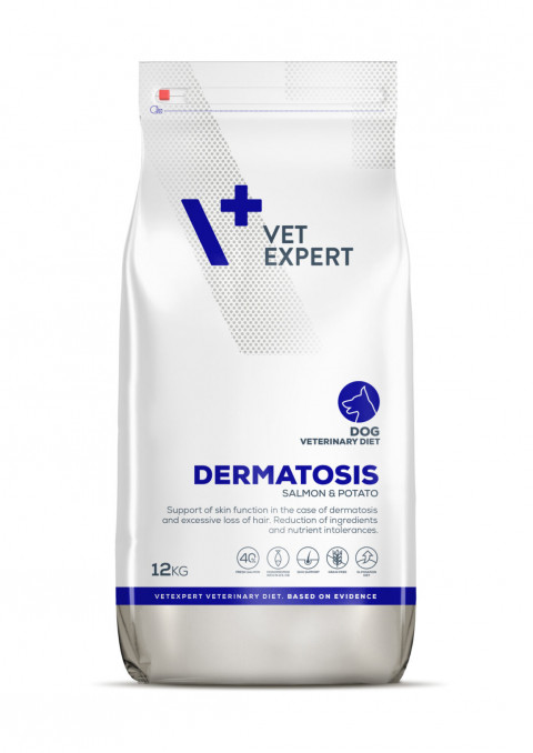 VET EXPERT Veterinary Diet Dermatosis Dog Salmon & Potato - sucha karma dla psa - 12kg - Galeria zdjęcie 1