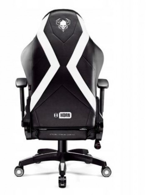 Fotel gamingowy DIABLO X-HORN 2.0 normal fotel czarno-biały - Galeria zdjęcie 4