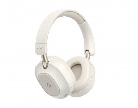 Słuchawki bezprzew. bluetooth Havit H668BT beżowy - Galeria zdjęcie 4