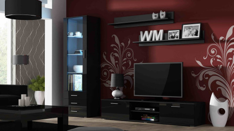 Witryna SOHO S1 czarny/ czarny połysk - Galeria zdjęcie 3